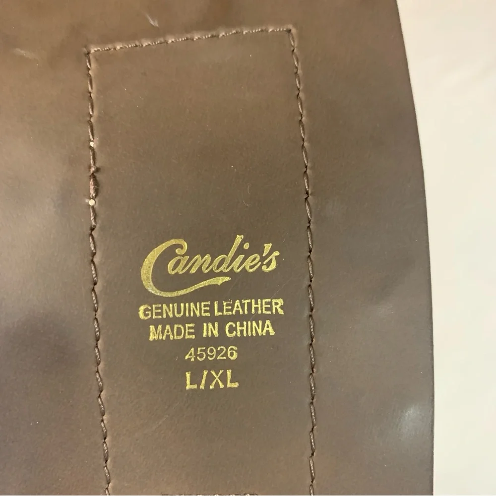 Candies BoHo Hippie Brown Studded Suede Womens Hip Belt X/XL